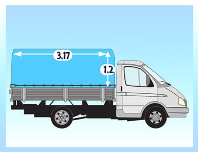 Тент на газель 3.17х1.2