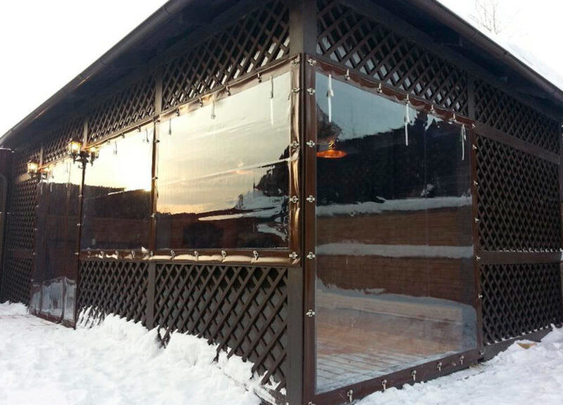 Прозрачные шторы ПВХ для кафе и ресторанов