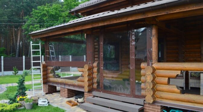 Шторы ПВХ для веранды