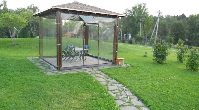 Мягкие окна для беседки