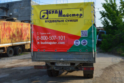 Печать на тенте для газели