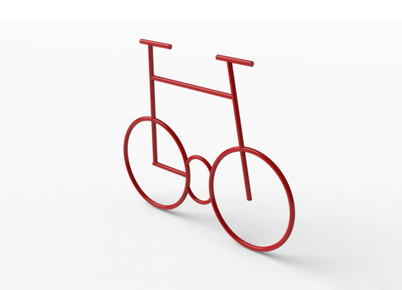 Велопарковка в виде велосипеда