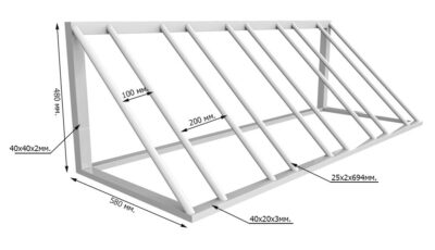 Велопарковка чертеж