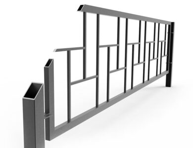 Ограждение в разрезе