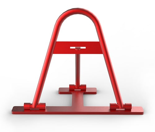 Усиленный парковочный барьер с навесным замком