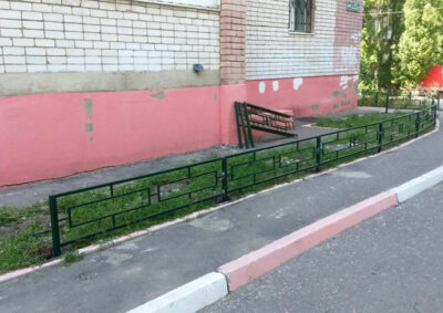 Установка ограды