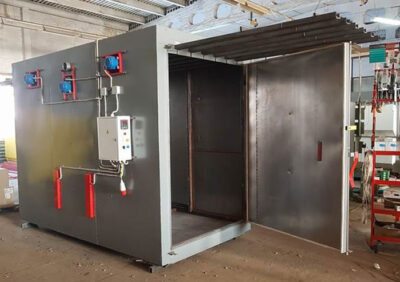 Порошковая камера для покраски забора