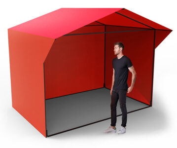 Палатка из тента 3х2 м.