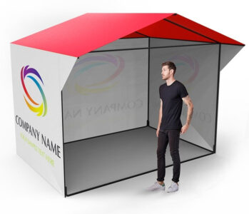 Печать на баннерной палатке