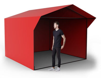 Палатка из тента 3х3 м.