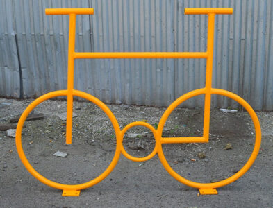 Велопарковка желтая