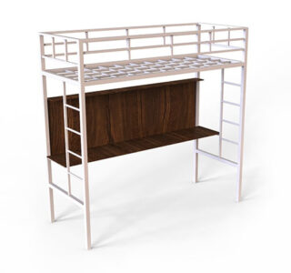 Cтол кровать белая