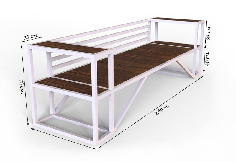 Диван лофт чертеж