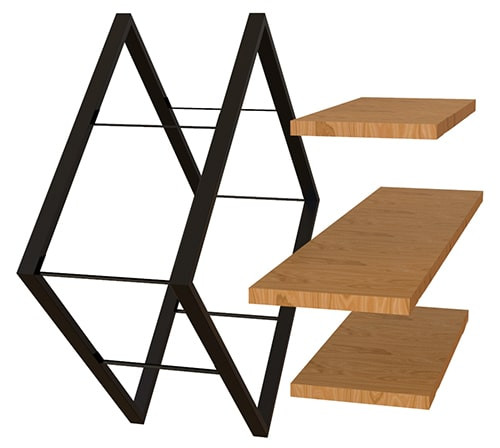 Подвесные полки лофт заказать