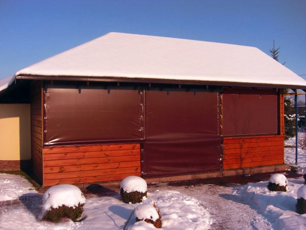 Шторы уличные пвх для промышленного использования