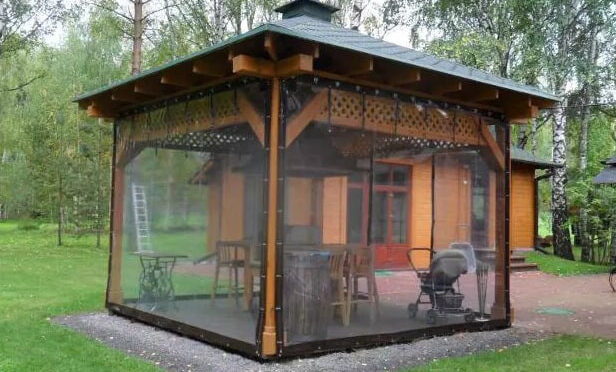 Шторы пвх для беседки