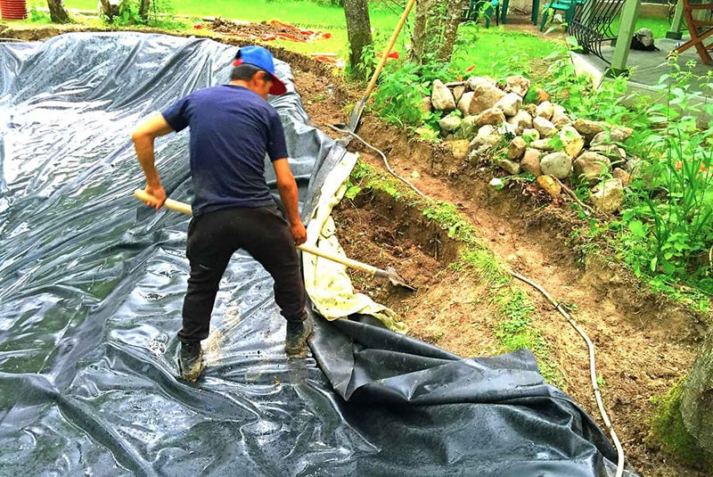 Гидроизоляция пруда