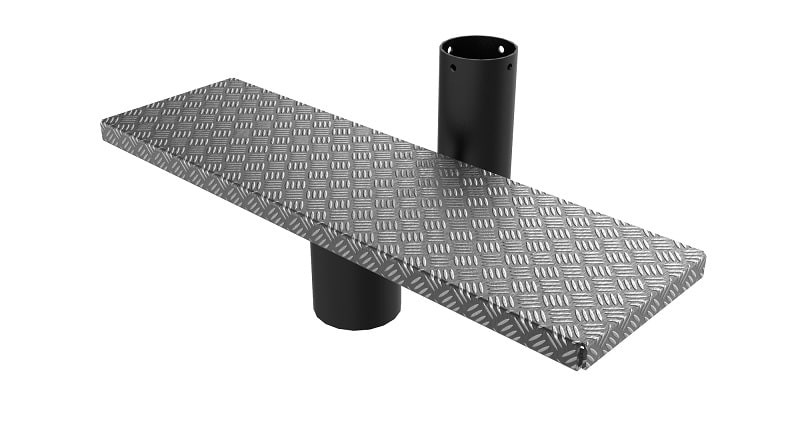 Модульные лестницы с металлической ступенькой