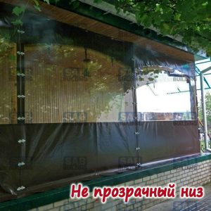 Комбинированное мягкое окно