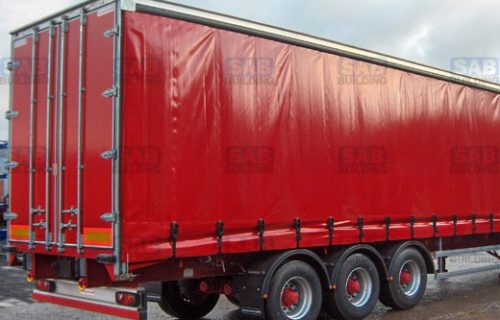 Красный тент на фуру