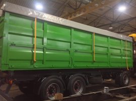 Тент на зерновоз с трубой