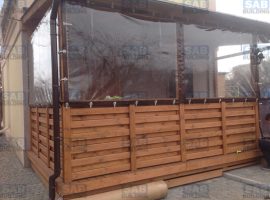 Установка мягких окон