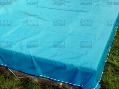 Крепление тросом тента для бассейна