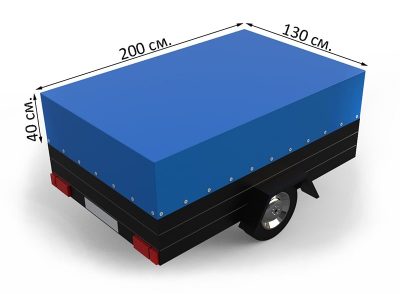 Тент на легковой прицеп размеры