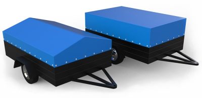 Тент на квадратный легковой прицеп и прицеп в виде домика