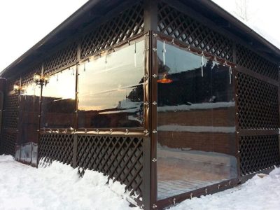 Прозрачные шторы ПВХ для кафе и ресторанов